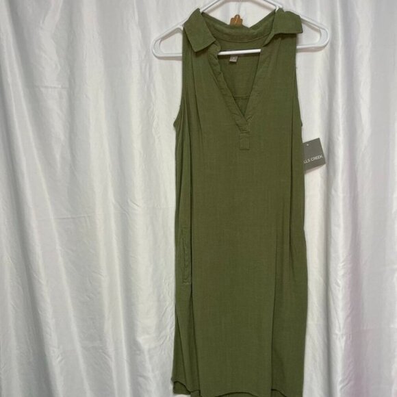 Falls Creek Green Sleeveless Popover Dress – Size S – NWT (Style #240) - Picture 4 of 10